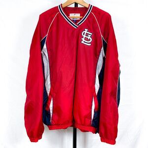 St. Louis Cardinals V-Neck Pullover Windbreaker G-III by Carl Banks Men's XL MLB